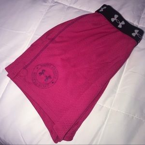 Under Armour shorts.
